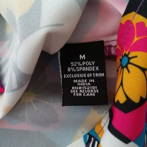 Just Attitude Chinese Print Button Down Short Sleeve Shirt - Picture 4 of 6